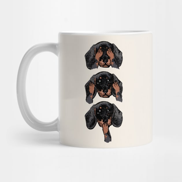 No Evil Dachshund by huebucket